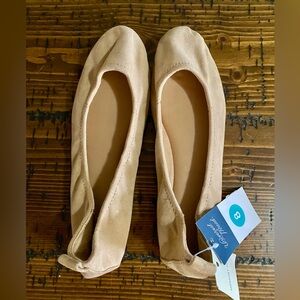 Women's Tan Ballet Flats by Universal Thread
